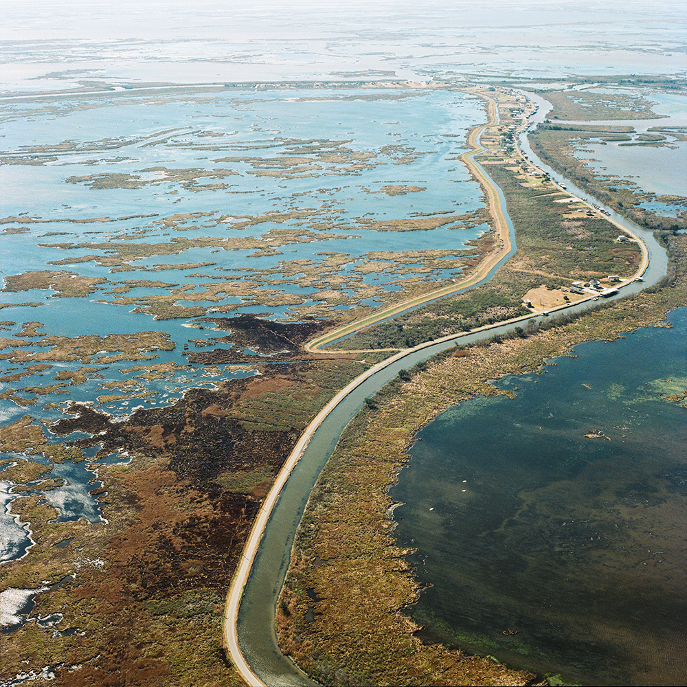 Aerial view of Delacroix, 2014.