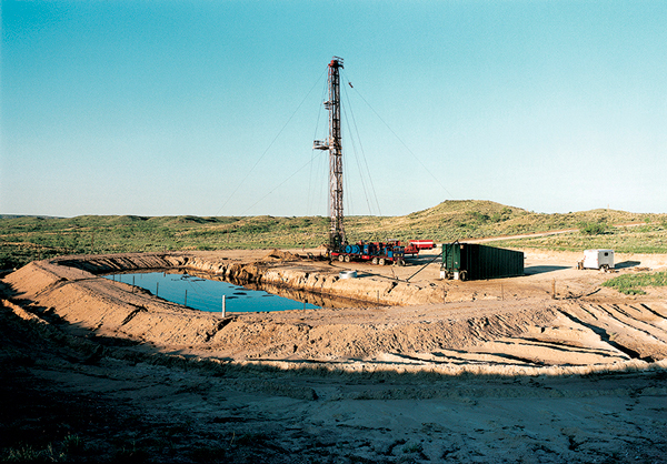 Oil Well Drilling Pond, North Texas
