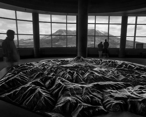 Johnston Ridge Observatory, Mount St. Helens National Volcanic Monument, Washington, 1999.