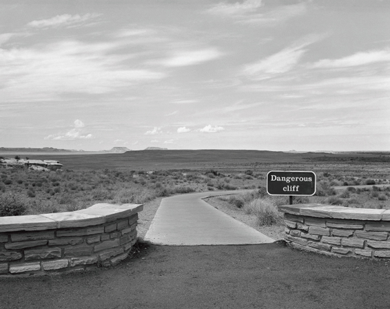 Path to Newspaper Rock State Historic Monument Overlook, Petrified Forest National Park, Arizona, 1993.