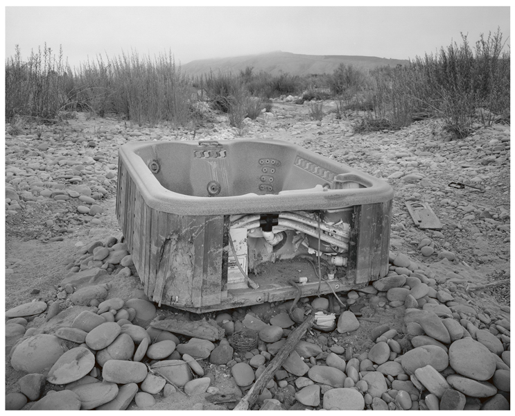 Abandoned hot tub, Santa Maria River.
