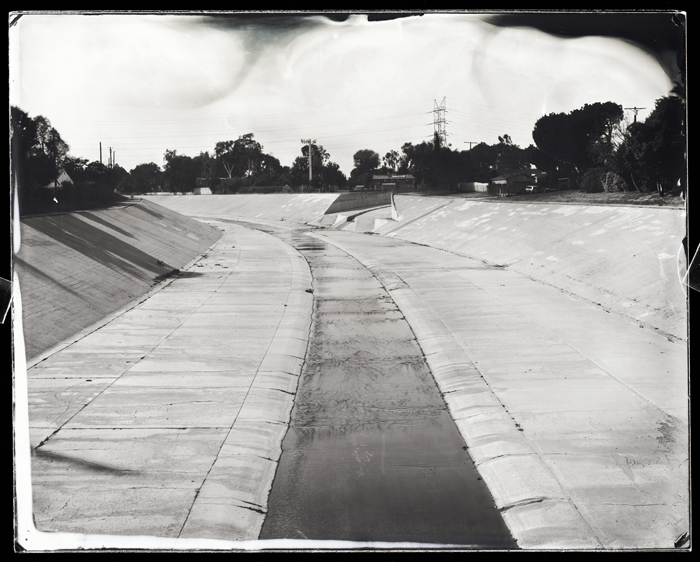 Confluence with Aliso Creek (looking upriver from the Amigo Footbridge), Reseda.