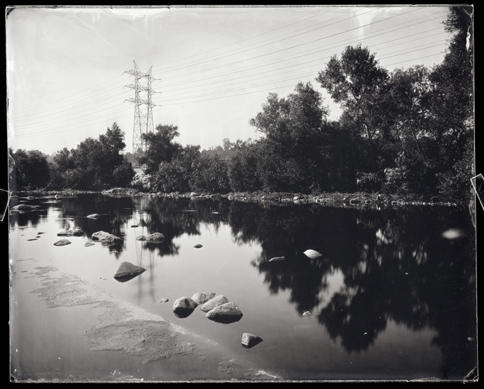 Rocks and transmission tower, Sunnynook River Park, Glendale Narrows.