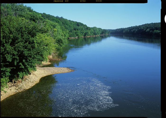 The Cedar River near Rochester, Iowa.  (© Stephen Longmire)