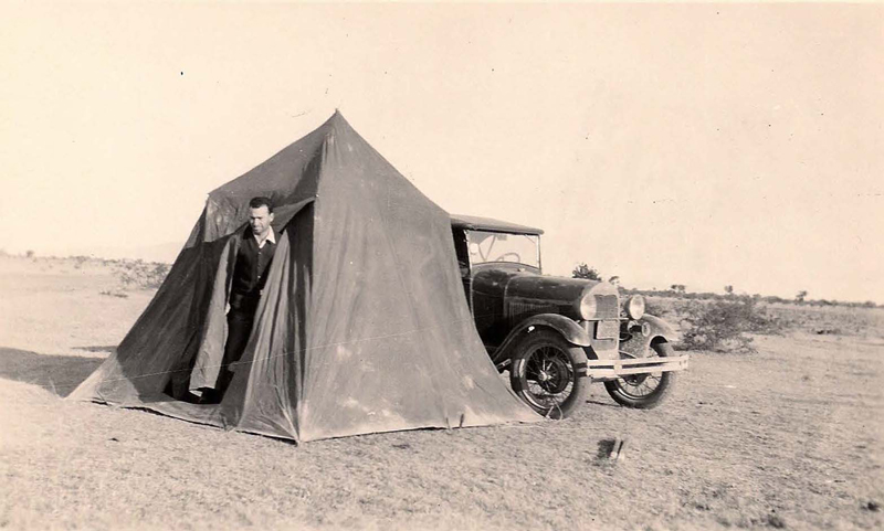 Camp south of San Luis Potosi, Mexico.