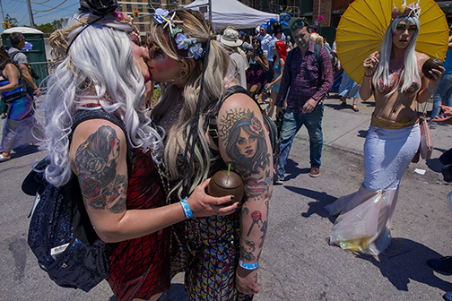 Mermaid Parade and Festival at Coney Island, Brooklyn, NY (2018).