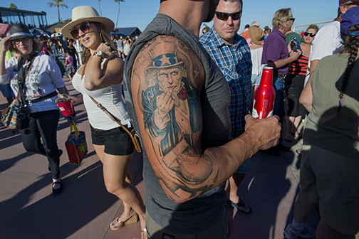 At Turf Paradise Racetrack on Camel Day, Phoenix, AZ (2016).