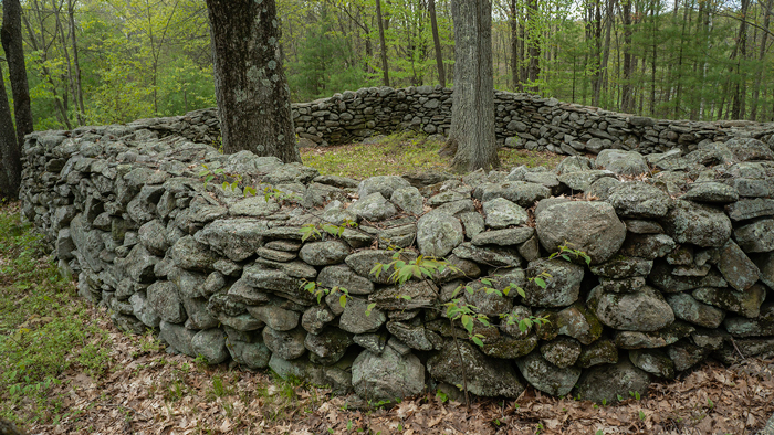 On Nipmuc and Pocumtuck homelands. A nineteenth-century pound. Shutesbury/Kingyiwngwalak, 2020.