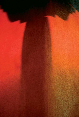 Shadow of a pillar and corbel, Santa Fe, New Mexico, 1984.