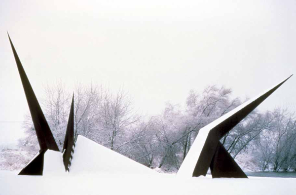 Erma’s Desire, 1976, cor-ten steel, 26 x 47 x 33 ft., The Nebraska Interstate-80 Bicentennial Sculpture Corporation, Grand Island, NE