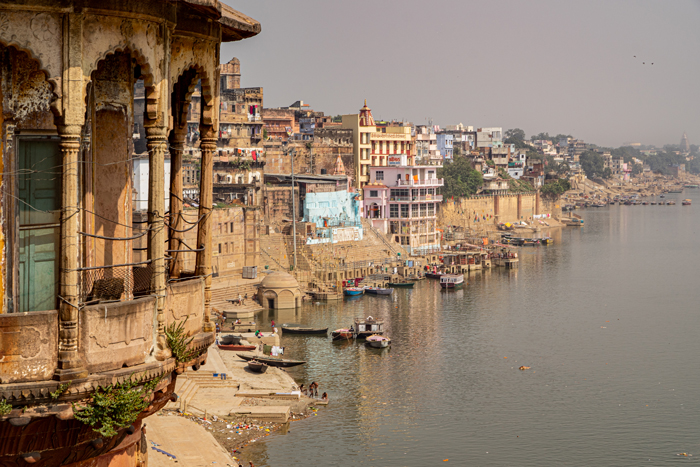 This is the view of the north side of the city from Bhonsale Ghat.