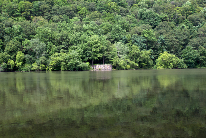 Blue Mountain Lock 28 across New Kernsville Dam Pool, Hamburg, 2014.