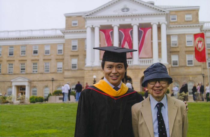 Chaoyi Chang (urban planning, geography, GIS) and Professor Yi-Fu Tuan.