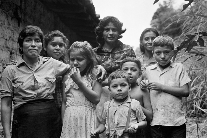 Women and children recall their harrowing tale of survival following an alleged government army massacre in which 50 peasant supporters of the FMLN guerrillas were reported to have died, rebel-held Chalatenango Department, El Salvador, September 1984.