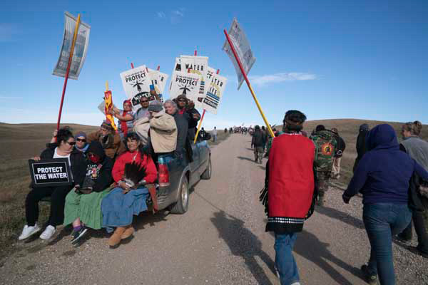 Water Protectors in action.