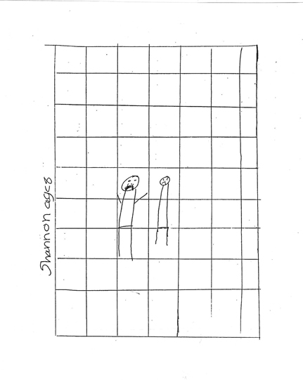 This drawing is by Shannon, age eight. It is not a drawing of prison but of what many people think prison should be: a nightmare of isolation and alienation.