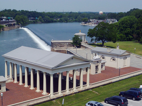 Philadelphia Water Works, Schuylkill River, Boat House Row