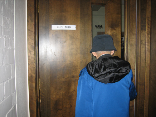 Yi-Fu at his office door